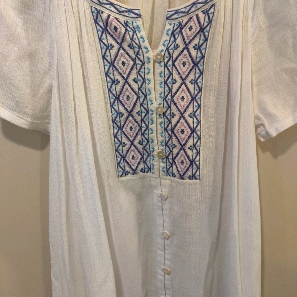 J.Jill peasant tunic top M - Picture 3 of 7